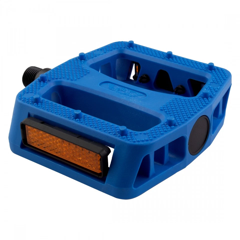SE Bikes 12 O-clock Platform Pedals Blue 9/16"