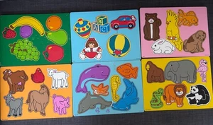 6 Vintage Lakeshore Original Puzzles: Animas, Spielzeug usw. - Bild 1 von 8