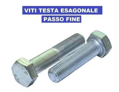 VITI M20X1,5 BULLONI PASSO FINE TESTA ESAGONALE PERNI MB UNI 5740 IN ACCIAIO 8.8 - Immagine 1 di 4