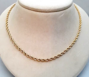 Vintage Avon Seil Halskette goldfarben 18 Zoll Kette signiert klassisch minimalistisch - Bild 1 von 5