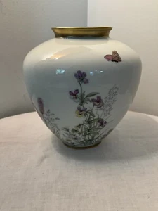 Vaso K&A Krautheim Meadow Flowers Wiesengrund und Bergeshoh'n Selb Bavaria 8" - Foto 1 di 11