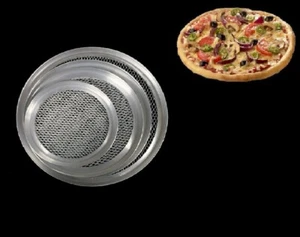 Bandeja para hornear bandeja de malla de aluminio de 5"" a 20"" pulgadas corteza delgada crujiente 1/2"" de profundidad - Imagen 1 de 5