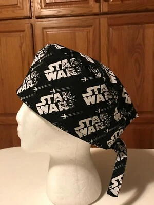 Sombrero Médico Enfermería Quimio Calavera Gorra Star Wars Negro Tela Algodón Foto 1 de 4