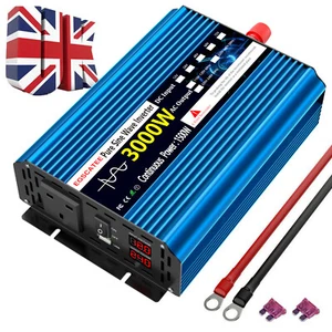 1500W 3000W Pure Sine Wave Power Inverter 12V to 240V Converter RV Truck Remote - Picture 1 of 8