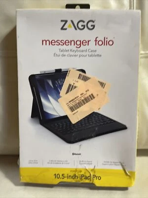 ZAGG Messenger Folio Case Protector Bluetooth Keyboard for iPad 10.5"/iPad Pro - Image 1 of 4