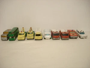 10 Various Vintage Matchbox Lesney DieCast Trucks Bus Car Vehicle Toys - Picture 1 of 9