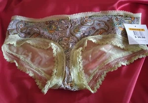 Calvin Klein Panties Paisley & Lace Sheer Rear S P hipster w Tag - Picture 1 of 5