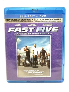 Película Fast Five Blu-ray/DVD canadiense bilingüe (probada, con garantía) - Imagen 1 de 3