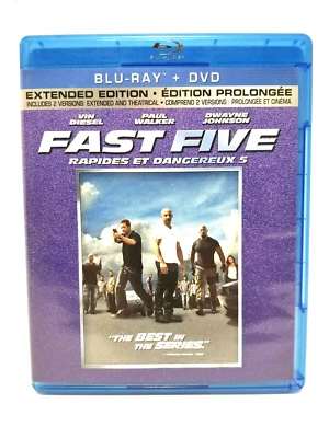 Fast Five Blu-ray / DVD movie Canadian bilingual (tested, with Warranty) - Image 1 of 3