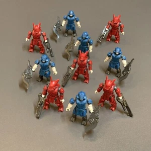 Set 10 Stck. Halo Mega Construx Infinite Gambit Rot Blau Brute Captain Figuren Spielzeug - Bild 1 von 8