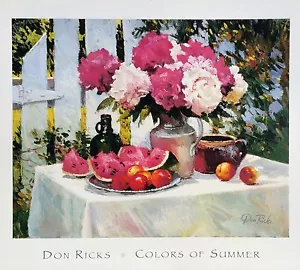 Don Ricks, ""Colori dell'estate"", stampa edizione aperta, immagine 16x20 - Foto 1 di 1