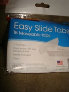 SMEAD EASY SLIDE TABS 18 MOVEABLE TABS 64626 - Picture 1 of 7