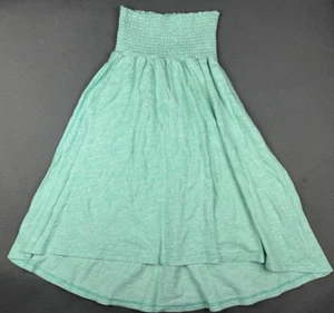 Anthropologie Sunday Dress Beach Cover Up Tube Strapless Smocked Green Womens M - Picture 1 of 14