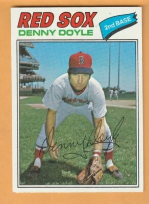 Denny Doyle Boston Red Sox 1977 Topps #336 Horse Cave Kentucky 16M - Image 1 of 2
