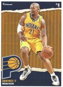 CALCOMANÍA DAVID WEST FATHEAD TRADEABLES INDIANA PACERS XAVIER MOSQUETEROS 2014-15 #15 - Imagen 1 de 4