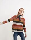 Madewell Patch Pocket Pullover Sweater in Walton Stripe Size Small