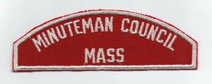 Minuteman Council, Mass RWS, Red & White Strip, Mint - Picture 1 of 1