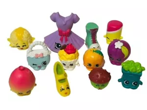 Shopkins Mixed Lot 12 Anthropomorphic Moose Toy Figures Dress Fruit Purse S2 - Picture 1 of 4