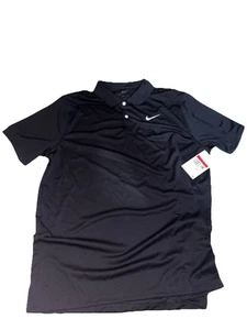 Nike Herren Dri-FIT Golf Polo schwarz/weiß Large BRANDNEU - Bild 1 von 4