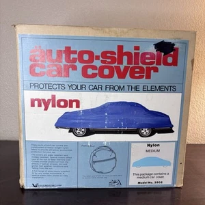 Vintage Auto-Shield Car Cover - Nylon Medium Model 3502 Vatco Industries USA - Picture 1 of 15