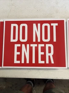 Nicht betreten Schild 8 1/2 "hoch 11" breit Polyschaumkern Menge 10 - Bild 1 von 3