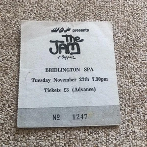 The Jam Paul Weller Ticket Bridlington Spa 27.11.79 #1247 - Bild 1 von 1
