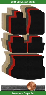 Juego de alfombrillas Lloyd Custom Velourtex para Lexus RX330 2004-2006 (5 piezas) #VRV Foto 1 de 4