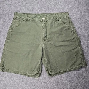 Pantalones Cortos Carpintero Carhartt Verde Oliva Ropa de Trabajo B144 OLV Lona Utilidad 38 - Imagen 1 de 8