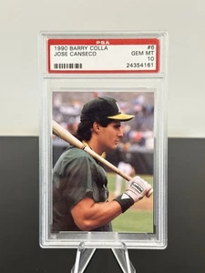 Rare Pop 3 1990 BARRY COLLA #6 JOSE CANSECO PSA 10 A'S 40/40 MVP - Picture 1 of 2
