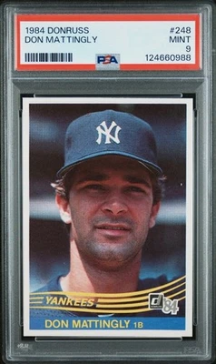 Donruss Don Mattingly #248 1984 PSA 9 como nuevo Foto 1 de 2
