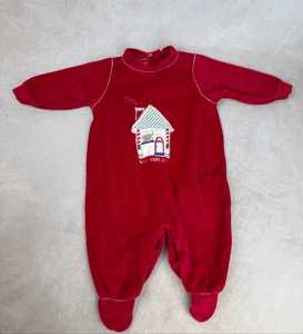Pijama vintage Santa Stops Here Footie 3-6M Carter’s - Imagen 1 de 4