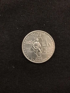 D Illinois State Quarter BU 2003 de OBW envío gratuito - Imagen 1 de 2