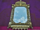 Miroir mural de bureau antique en bronze Charles X début XIXe siècle