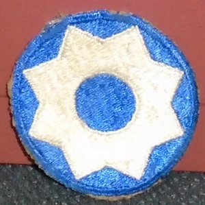 WW 2 ERA - U.S.  ARMY 8th SERVICE COMMAND PATCH - ORIGINAL      - Picture 1 of 2
