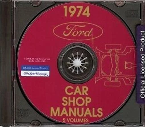 Ford Lincoln Mercury 1974 Mustang Thunderbird Torino Ranchero Shop руководство компакт-диск - Изображение 1 из 1