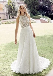 Ronald Joyce wedding dress FELICITY with optional liner ) Size 14 Ivory NEW!! - Picture 1 of 23