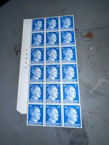 WWII WW2 German Germany Third Reich Adolf Hitler Stamp Block Lot Surplus - Picture 1 of 2