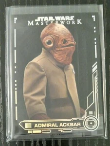 Admiral Ackbar 2021 Star Wars Masterwork Black #52 4/5 - Picture 1 of 2