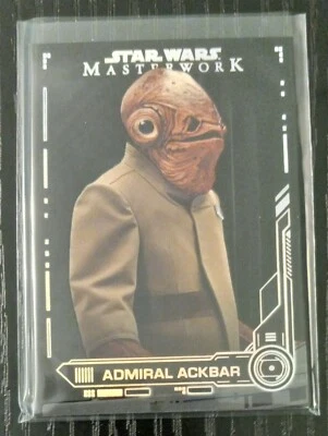 Admiral Ackbar 2021 Star Wars Masterwork Black #52 4/5 - Image 1 of 2