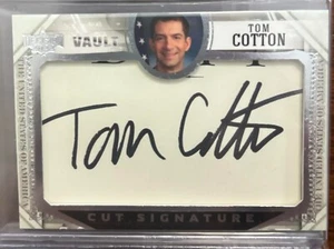 SENATOR TOM COTTON AUTOGRAPH 2022 DECISION VAULT CUT SIGNATURES CARD AUTO COA - Picture 1 of 2