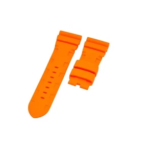 26x22mm Orange Rubber Watch Strap For Panerai Luminor Marina Submersible - Picture 1 of 6