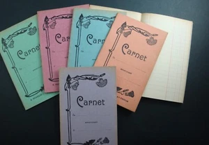  LOT CR8  5 CARNETS  ANCIENS  ETAT NEUF  ECOLE SCOLAIRE  OLD NOTEBOOK années 30 - Picture 1 of 1