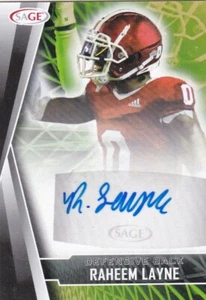 2022 Sage Hit Low Series Autograph Rookie Raheem Layne - Picture 1 of 2