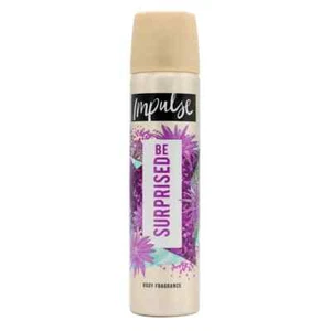 6 x IMPULSE WOMEN BODY SPRAY AERSOL DEODORANT BE SURPRISED 75ML - Picture 1 of 2