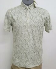 Crosby & Howard Olive White Leaf S/S Men's Polo Shirt NWT $79.50 Choose Size