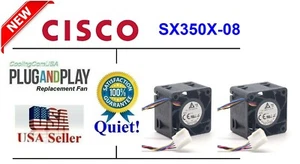 Silencioso! 2 ventiladores de repuesto nuevos para Cisco SX350X-08 - Imagen 1 de 6