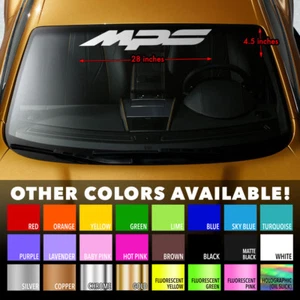 MAZDA MPS MAZDASPEED 3/6 Windshield Banner Vinyl Premium Decal Sticker 28"x4.5" - Picture 1 of 3