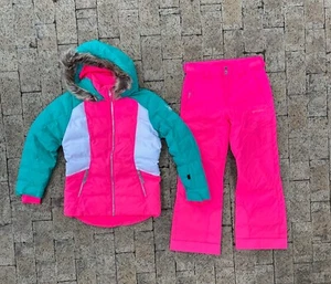 eh SPYDER Girls Zadie Synthetic Down Jacket & Pants Snow Winter Ski Size 12 - Picture 1 of 4