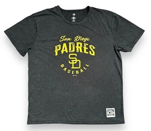 Cooperstown Men's Darius Rucker Collection Charcoal San Diego Padres Shirt 2XL - Picture 1 of 7