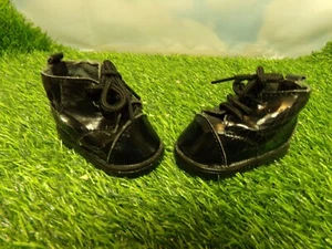 CABBAGE PATCH KIDS tru boy DOLL SHOES BLACK used - Picture 1 of 3